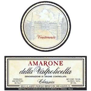  2003 Bertani Amarone Classico 750ml Grocery & Gourmet 