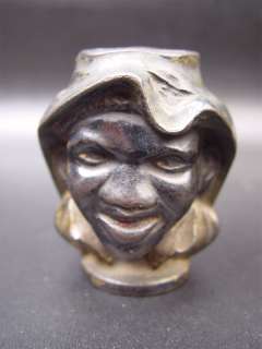 1900s A.C. Williams Two Faced Black Boy Cast Iron Bank  