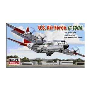   : Minicraft 1/144 C130 USAF Troop Carrier Aircraft Kit: Toys & Games