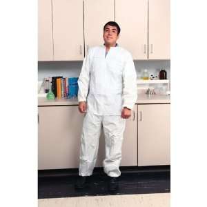  GammaGuard CE White Clean Room Coveralls with Tunnelized 