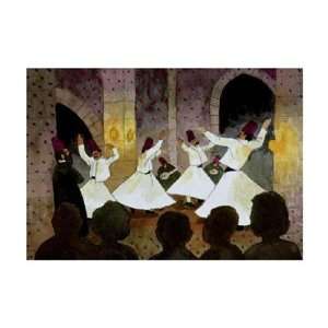  Whirling Dervishes, Turkey by John Newcomb 26.00X19.25 
