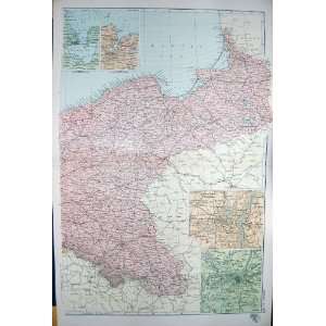  BACON MAP 1894 GERMANY PLAN STRASBURG METZ JADE BAY