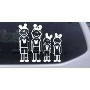 Mickey Mouse Disney 2 Kids Stick Family Stick Family Car Window Wall 