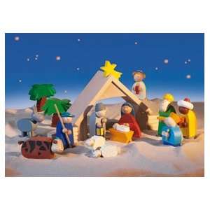  Haba Wooden Nativity Set: Toys & Games