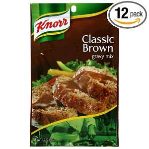 Knorr Brown Gravy Mix, 1.2 Ounce Grocery & Gourmet Food