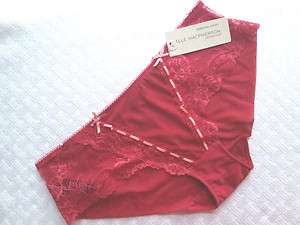 ELLE MACPHERSON ARTISTRY SAUCY RED BOYSHORT CULOTTE S NWT $35  