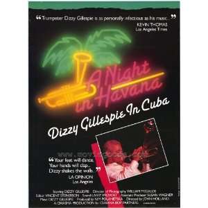  Night in Havana: Dizzy Gillespie in Cuba Movie Poster (27 