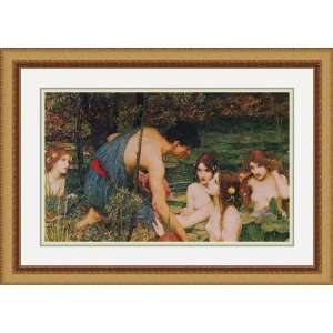  Hylas and the Nymphs by John William Waterhouse   Framed 