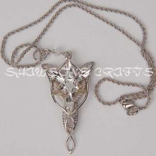 LORD OF RINGS ARWEN EVENSTAR PLATINUM PLATED NECKLACE  