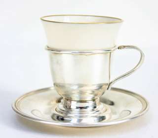 International Prelude Pattern Demitasse Cup and Saucer with Liner 