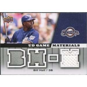  2009 Upper Deck UD Game Materials #GMBH Bill Hall: Sports Collectibles