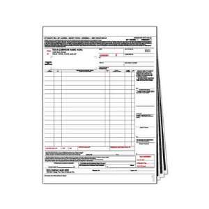   bill of lading with hazardous material column.