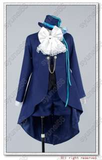 Black Butler Kuroshitsuji Ciel Cosplay Costume Any Size  