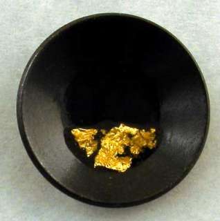 Pan Tie Tack, Flakes of Pure Gold, miner ore prospector  