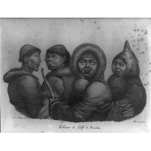  Alaska,Indians,Habitans de Golfe de Kotzebue,c1830