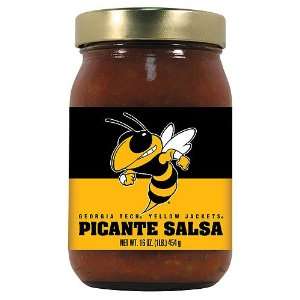   Tech Yellowjackets NCAA Picante Salsa   16oz