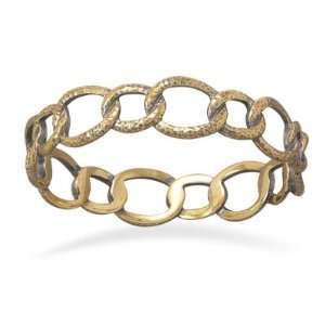  Bronze Oval Link Bangle Jewelry