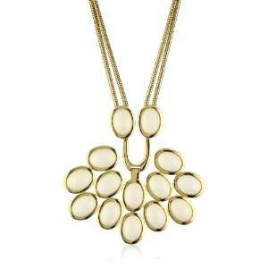 Trina Turk Palm Springs Classics White Small Chain Cabochon Necklace
