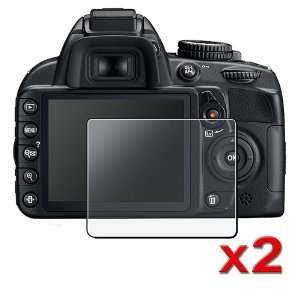  2 Pack For Nikon D3100 LCD Screen shield film bundle kit 