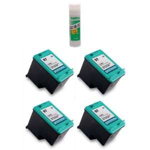  Four Tri Color Remanufactured Ink Cartridges HP 97 