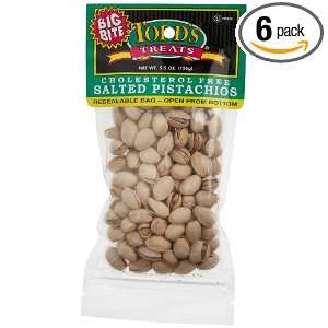 Todds Incorporated Cholesterol Free Salted Pistachios, 5.5 Ounce Bags 