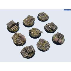  Battle Bases Trench Bases, WRound 30mm (5) Toys & Games