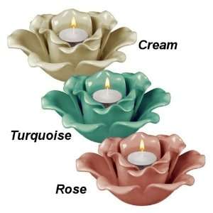  Ceramic Rose Tealight Votive Holders: Home & Kitchen