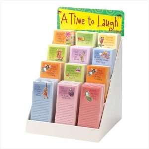  72Pk Time To Laugh Six Design Writing Memo Note Pads: Home 