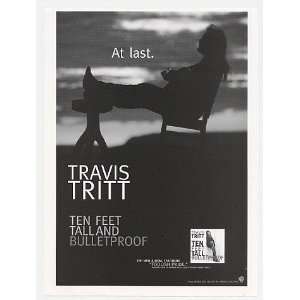  1994 Travis Tritt Ten Feet Tall & Bulletproof Promo Print 