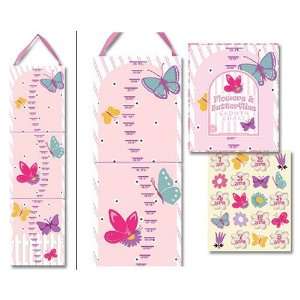  Dolce Mia Flowers and Butterflies Growth Chart: Baby