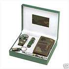 Camo Military Watch Wallet Knife Mens Accessories Set