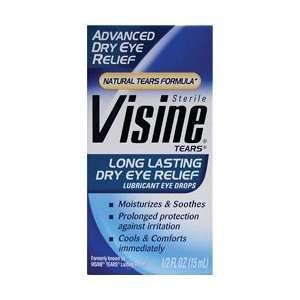  Visine Tears Long Lasting Dry Eye Relief 1/2 fl oz Liquid 