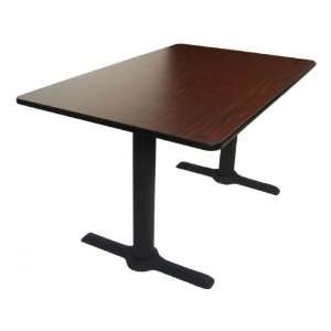  Rectangular Bar Height Cafe Table with 2 End Bases (24x48 