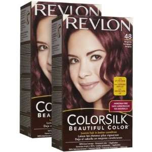Colorsilk Permanent Hair Color, Burgundy (48/4B), 2 ct (Quantity of 5)