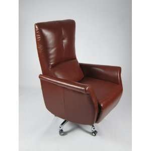   Relaxer Office Chair with Recliner in Burgundy