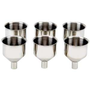  Maxam® 6pc Large Stainless Steel Flask Funnel Set: Home 