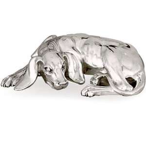  Dog Silver Plated Sculpture: Home & Kitchen