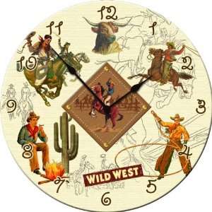  Dolce Mia Western Cowboy Wall Clock   Sew Vintage: Home 