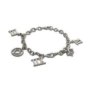  Sterling Silver Roman Numeral Charm Bracelet Everything 