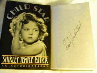 SHIRLEY TEMPLE SIGNED 1st~1st CHILD STAR Autobiography  