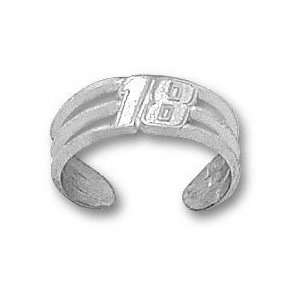 Bobby Labonte #18 Solid Sterling Silver Toe Ring:  
