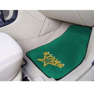 Dallas Stars 2 Piece Printed Carpet Car Mat Set:  Sports 