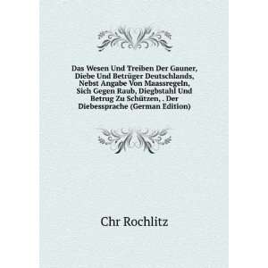   Diebessprache (German Edition) (9785877775695) Chr Rochlitz Books