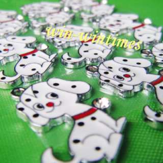 10 PCS Dalmatian puppy dog Metal Charms Pendants CUTE  