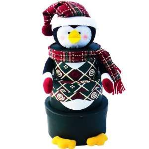 Penguin Stacking Tower Christmas Holiday Gift Basket:  