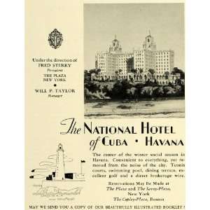  1931 Ad National Hotel Cuba Havana Tropic Resort Travel 