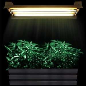  2 T5 HO Fluorescent Grow Light Fixture 96w 6400k 3000k 