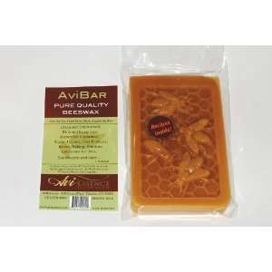  AviBar 1/2 lb. Pure Beeswax Clean and Unbleached Bar 