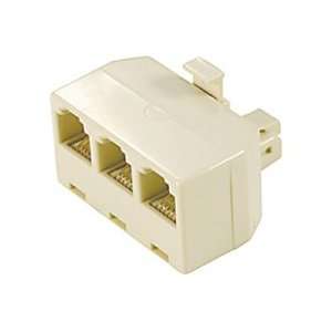    Recoton T886 3 Line Modular Triplex Jack, Ivory Electronics