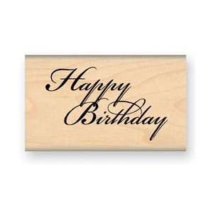   Sentiments Exactly Wood Mounted Rubber Stamps   Happy Birthday by MSE